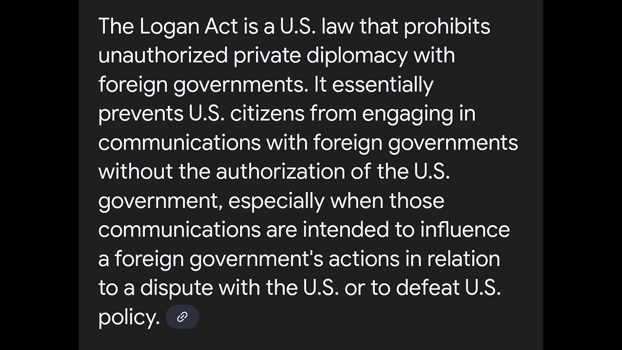 1798 Logan Act