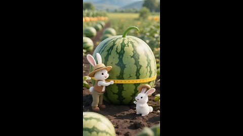 tiny rabbit 🐰 eating cucumber 🥒 satisfaction video