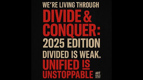 We’re living through Divide & Conquer: 2025 Edition.