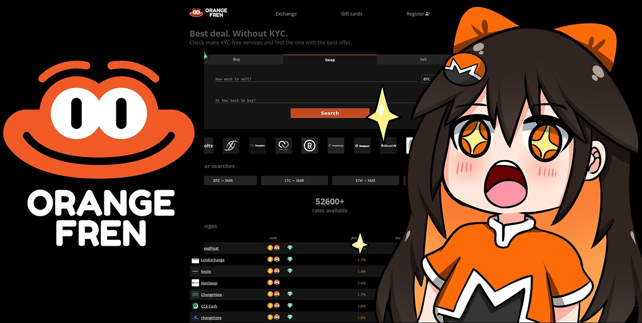 How to get Monero using the coinswap directory OrangeFren! (Includes Intercambio Simplex tutorial!)