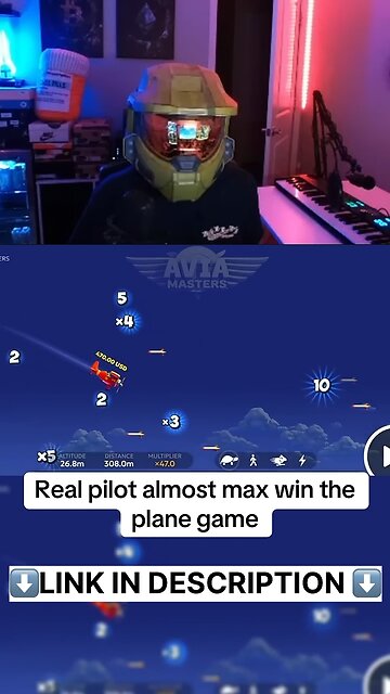 Real pilot almost max win the plane game