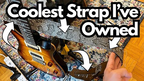 Snakeskin Guitar Strap - Hard not to like it..