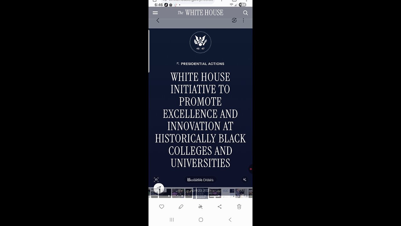 WHITEHOUSE INITITATIVE TO PROMOTE EXCELLENCE AND INNOVATION AT HISTORICALLY BLACK COLLEGES