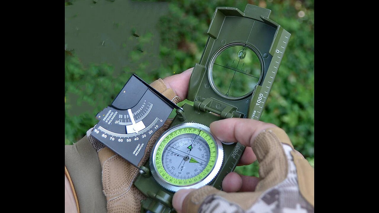 High-Precision Outdoor Tactical Ranging Luminous Compass
