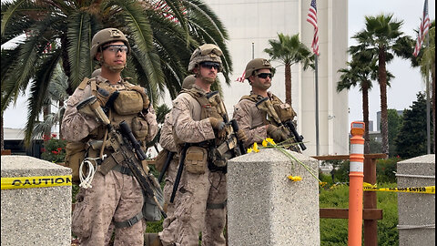 U.S. Marines Deployed to Guard Federal Building in Los Angeles County