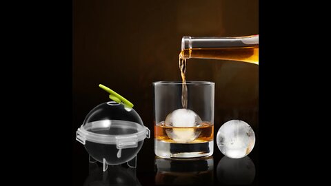 Ice Ball Mold Set, with 5cm Diameter Mold, for Craft Cocktails and Delicious Whiskey