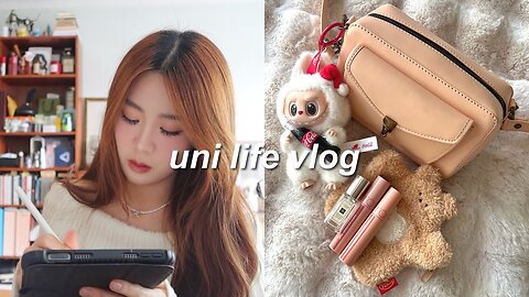 Uni life vlog: what's in my bag, hanging out with friends, mofusand shirt, kpop dance, very chaotic🌸