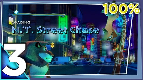 Madagascar N.Y. Street Chase PS2 100% Playthrough