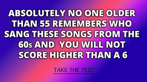 Who Performed These 1960s Hits?