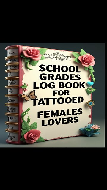 School Grades Log Book For Tattooed Females Lovers