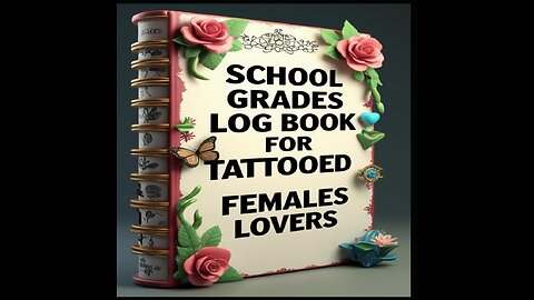 School Grades Log Book For Tattooed Females Lovers