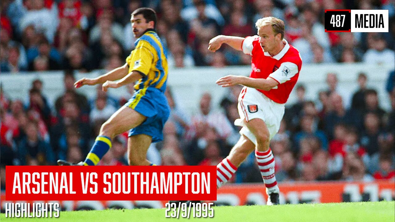 ⚽️ Arsenal vs Southampton [4-2] | FA Carling Premiership 1995/96 Season | Highlights