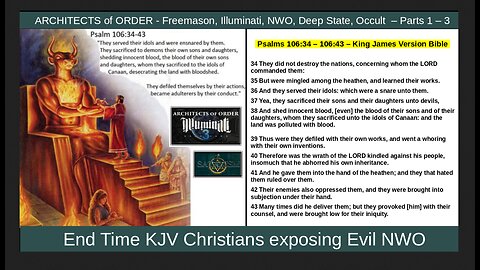 ARCHITECTS of ORDER - Witchcraft, Freemasons, Paganism, Illuminati, Moloch (3 of 3)