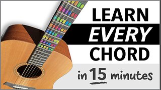 Guitar Lesson - How to Play EVERY Chord (in 15 minutes)