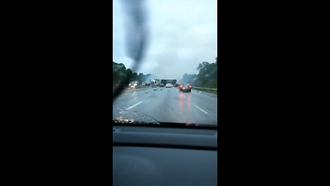 A huge Accident caught on dash cam! Road Blocked!!