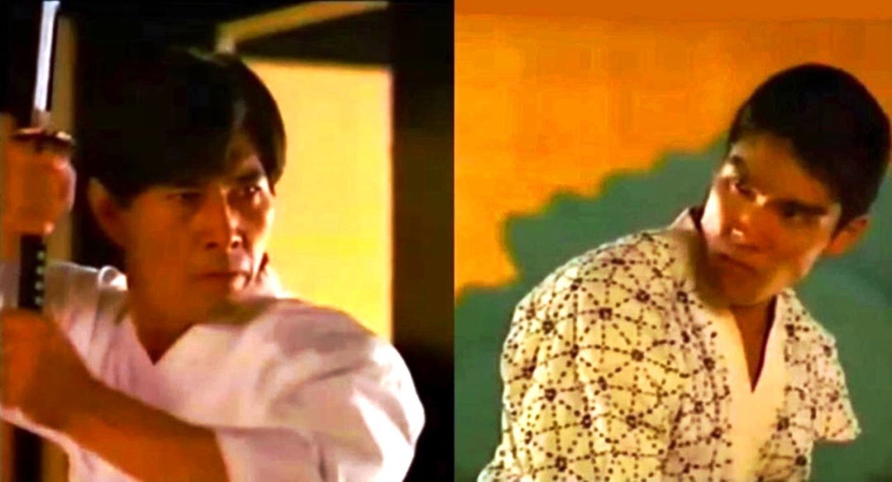 Sho Kosugi and Yuji Okumoto in "Aloha Summer"