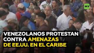 Venezolanos protestan contra amenazas y actos de EE.UU. en el Caribe