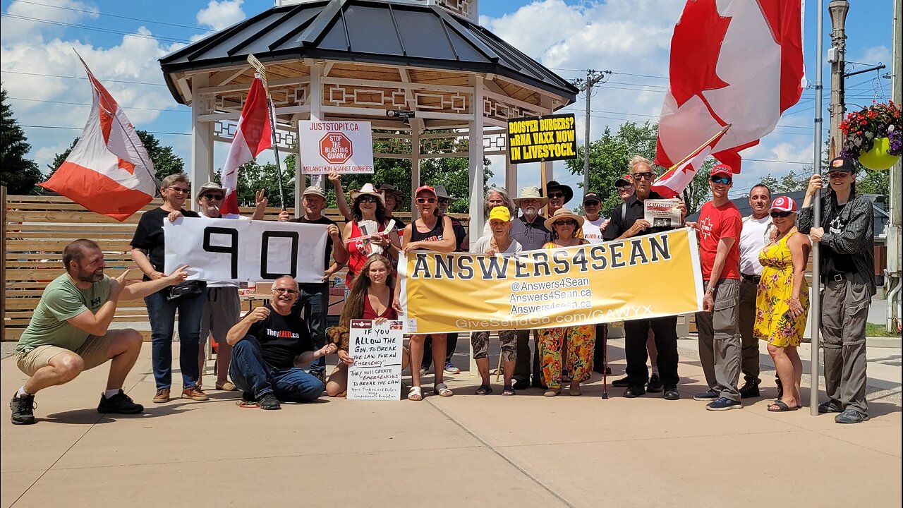 2025 07 12, 90th Shelburne protest, Freedom George speech
