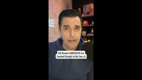 ICE Director HUMILIATES Eric Swalwell Straight to His Face 🤣