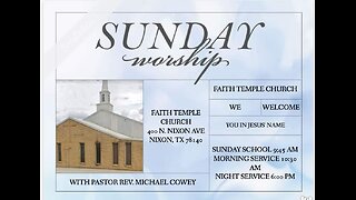 FAITH TEMPLE CHURCH SERVICE VIDEO FROM TODAY 11-02-2025