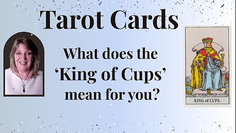 The King of Cups- Nurturer of emotional well-being🧘‍♂️🌟🕯️