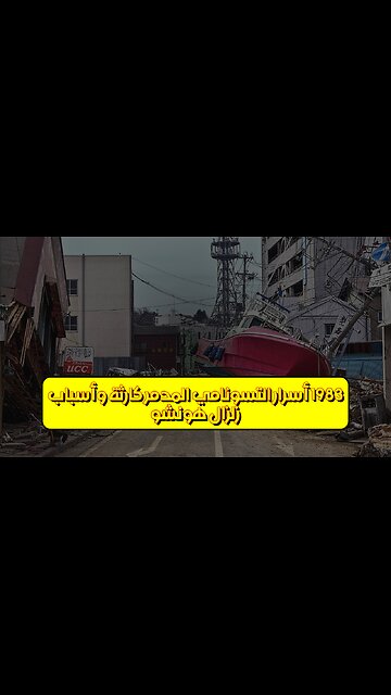 زلزال هونشو 1983: أسرار التسونامي المدمر كارثة وأسباب #زلزال #اليابان #تسونامي