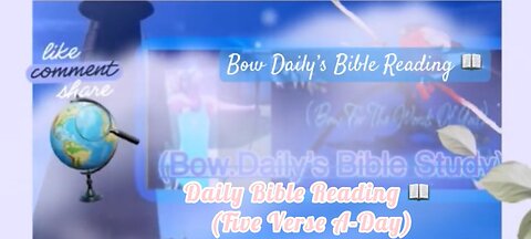 Five Verse A Day. We will pick-Up From: Exodus 40:31 To,35 (king James Bible)