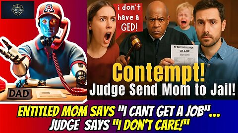 Entitled Mom Says “i cant get a job"! Judge says “I don't care!”