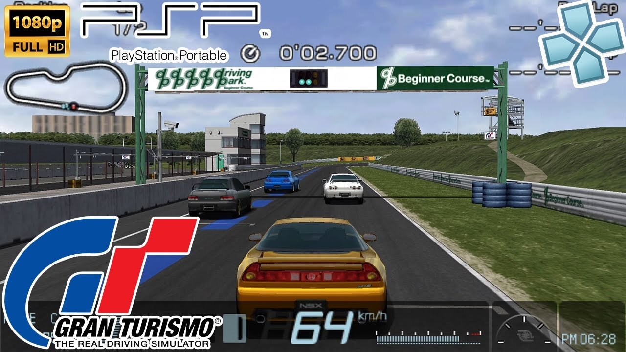 【 Gran Turismo PSP 】 3 Laps Race with Peugeot 205 Turbo 16 in Ice Arena