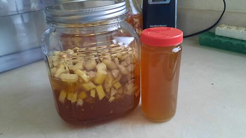 All Natural Ginger and Honey Sore Throat Medicine