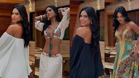 Guimarães as she showcases the 2025 '12 Dress Collection