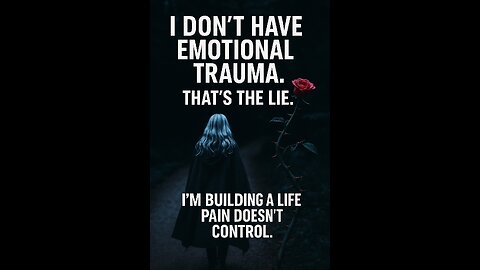 I don’t have emotional trauma.