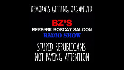 BZ's Saloon, 08.31.25: "Demorats Getting Organized; Stupid Republicans Not Paying Attention"