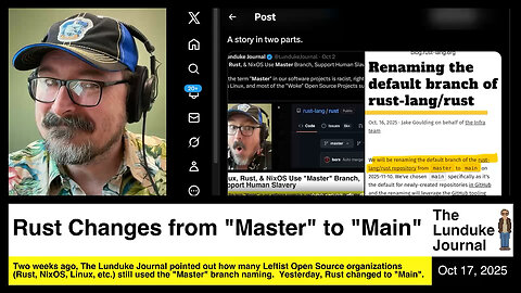 Rust Changes from "Master" to "Main"