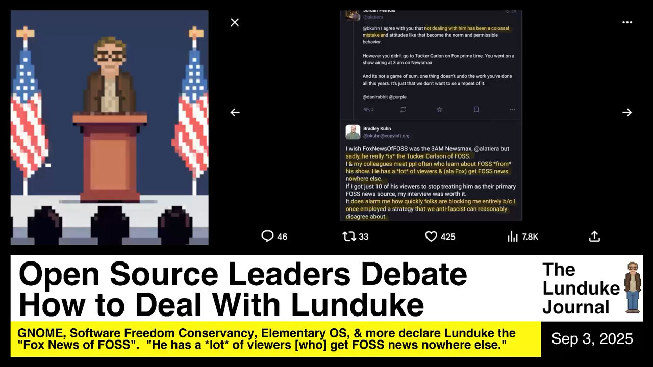 Open Source Leaders Debate How to Deal with Lunduke