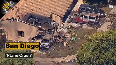 San Diego Plane Crash: 'Several Dead After Business Jet Crashes In San Diego' (subtitles)