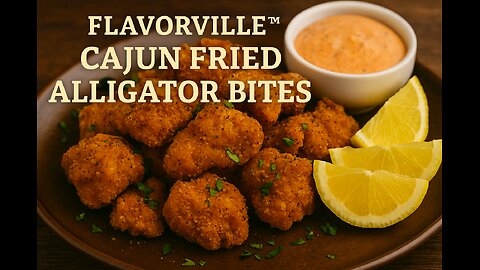 FlavorVille™ Cajun Fried Alligator Bites | Crispy, Spicy, Southern Flavor