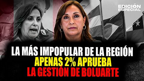 #EnVivo Dina Boluarte tiene 0 % de aprobación en el norte y a nivel nacional el 2 %