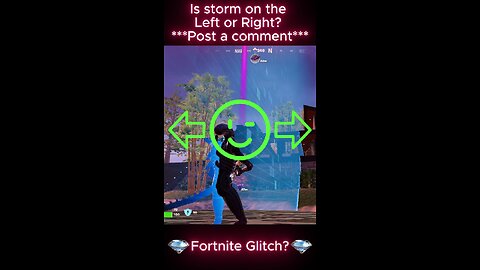 Fortnite glitch! Is storm on the left or right? #fortnite #gaming #gamingshorts #fortniteclips
