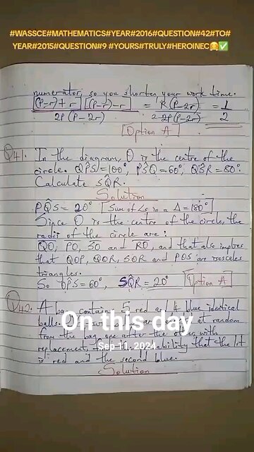 #crea WASSCE question solutions that I posted on this day last year. #fyp #Whattowatch #Viral #2025