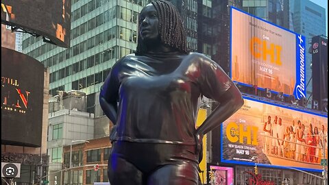 Times Square’s New 12-Foot Statue of ‘Overweight’ Black Woman Faces Immediate Criticism