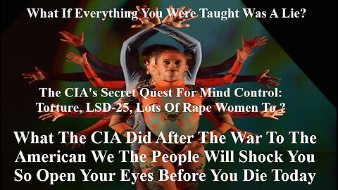 What The CIA Did After The War To The American We The People Will Shock You Open Your Eyes