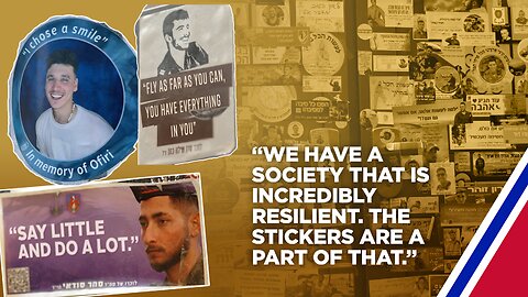 Honoring Israel's Fallen Through Stickers Around The Country