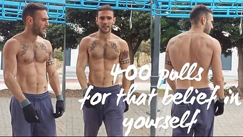 400 PULL UPS FOR THAT SHOULDER PAIN RELIESE FROM ALL THAT 💎