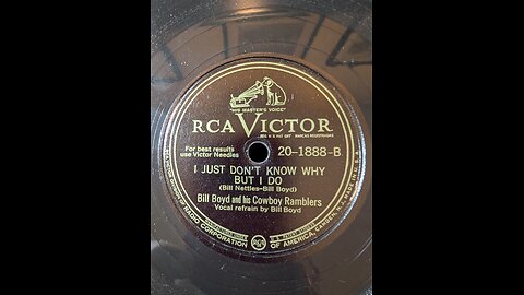 RCA Victor 20-1888B I Just Don't Know Why But I Do