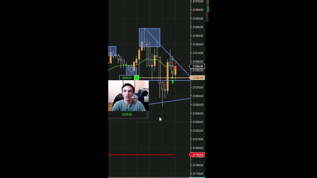 HUGE Trade caught live! Held Coviction Through Red!! #shorts #reels #trading
