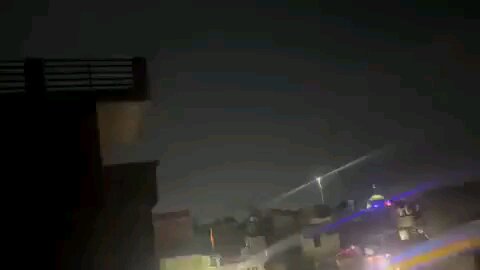 Missiles can be easily seen in border areas.This is how they look like when across air