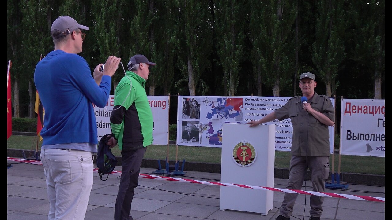 Martin Lejeune Interview mit Rüdiger Hoffmann am Tag des Sieges Berlin-Treptow 9. Mai 2025