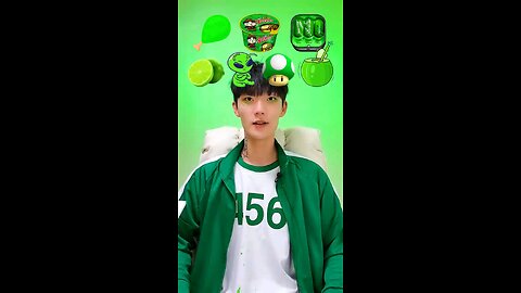 green🍏 colour food eating challenge 😋😋