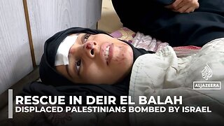 Displaced Palestinians Bombed By Israel